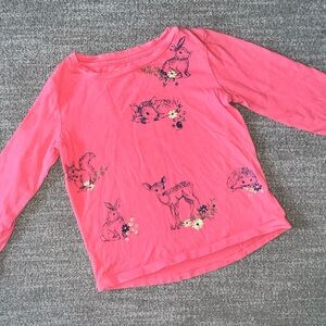 Carhartt Coral Kids Long Sleeve Animal Print Tee